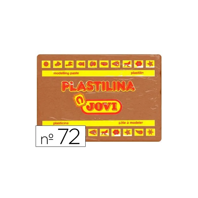 PLASTILINA JOVI 72 MARRON -UNIDAD -TAMAÑO GRANDE