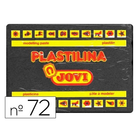 PLASTILINA JOVI 72 NEGRO -UNIDAD -TAMAÑO GRANDE
