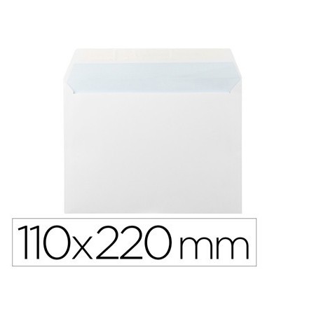 SOBRE LIDERPAPEL N 3 BLANCO DIN AMERICANO VENTANA DERECHA 110X220 M...