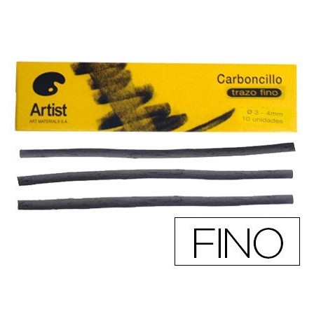 CARBONCILLO ARTIST FINO 3-4 MM CAJA DE 10 BARRAS