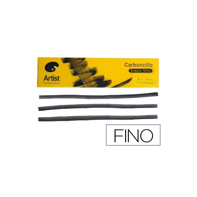 CARBONCILLO ARTIST FINO 3-4 MM CAJA DE 10 BARRAS