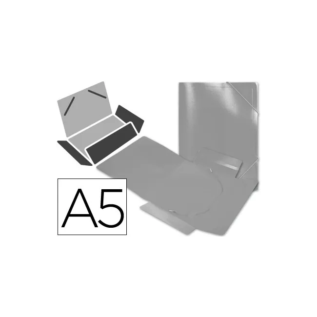 CARPETA LIDERPAPEL GOMAS SOLAPAS 34974 POLIPROPILENO DIN A5 INCOLORA
