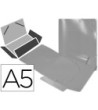 CARPETA LIDERPAPEL GOMAS SOLAPAS 34974 POLIPROPILENO DIN A5 INCOLORA