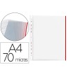 FUNDA MULTITALADRO Q-CONNECT DIN A4 70 MICRAS PP CRISTAL CON BORDE ...