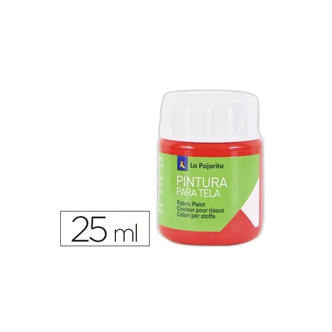 PINTURA PARA TELA LA PAJARITA ESCARLATA 25 ML