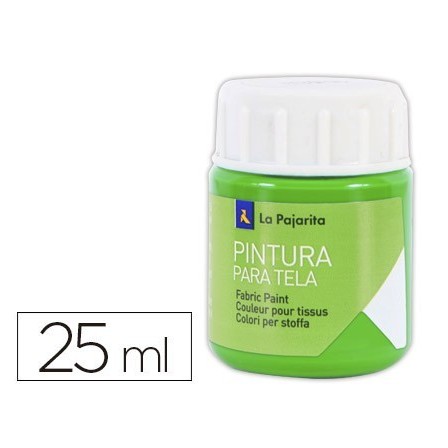 PINTURA PARA TELA LA PAJARITA VERDE PRIMAVERA 25 ML
