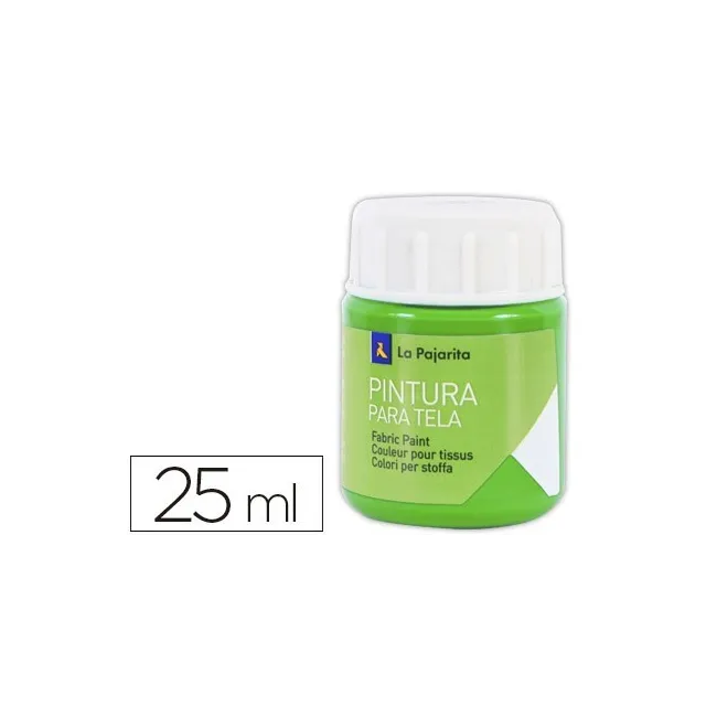 PINTURA PARA TELA LA PAJARITA VERDE PRIMAVERA 25 ML