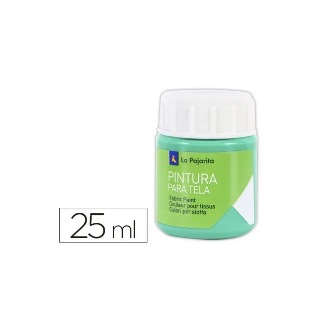 PINTURA PARA TELA LA PAJARITA VERDE ESMERALDA 25 ML