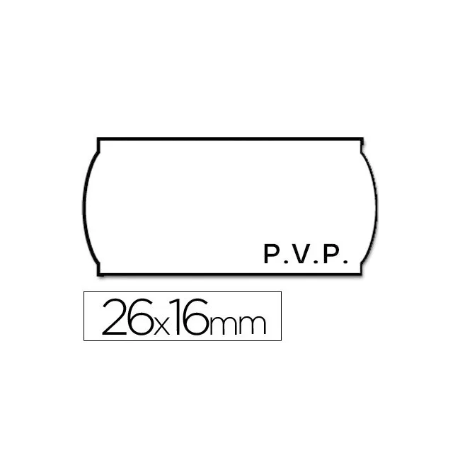 ETIQUETAS METO ONDULADAS 26 X 16 MM PVP BL. ADH 2 -ROLLO 1200 ETIQU...
