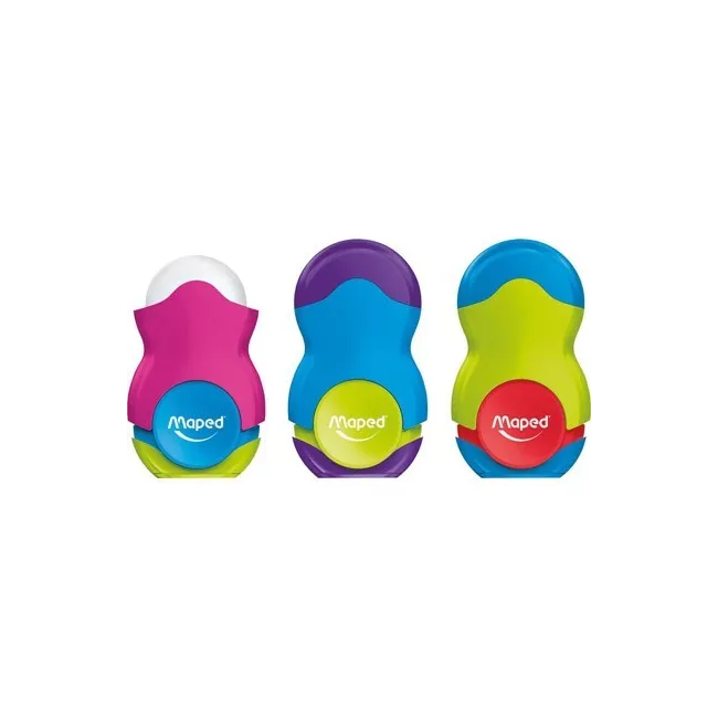 SACAPUNTAS PLASTICO MAPED LOOPY PLASTICO 1 USO CON GOMA COLORES SUR...