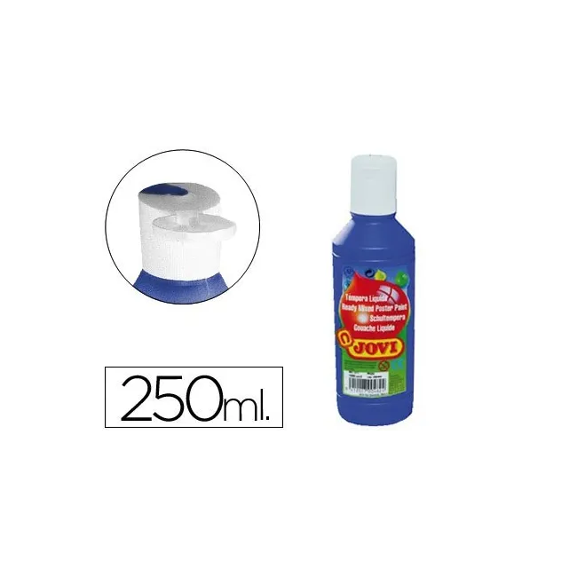 TEMPERA LIQUIDA JOVI ESCOLAR 250 ML AZUL ULTRAMAR