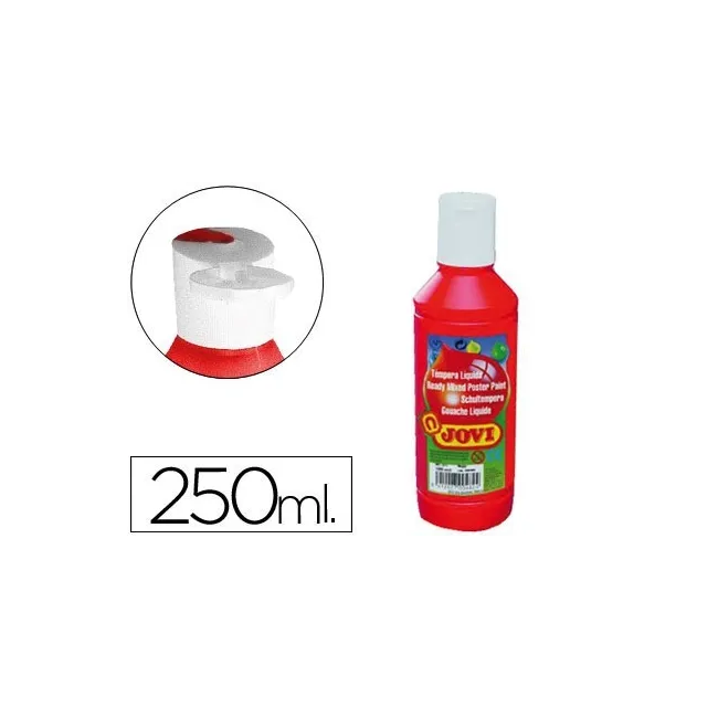 TEMPERA LIQUIDA JOVI ESCOLAR 250 ML BERMELLON