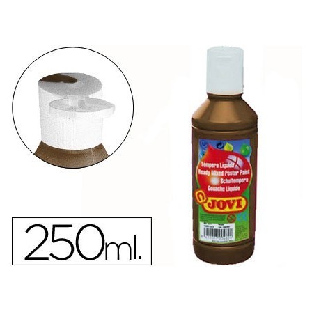 TEMPERA LIQUIDA JOVI ESCOLAR 250 ML MARRON