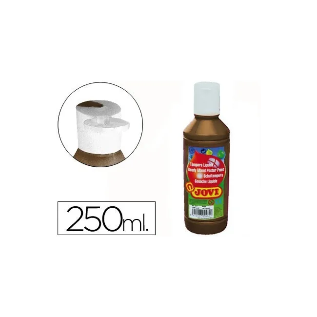 TEMPERA LIQUIDA JOVI ESCOLAR 250 ML MARRON