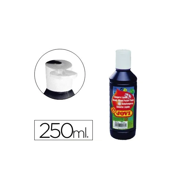 TEMPERA LIQUIDA JOVI ESCOLAR 250 ML NEGRO