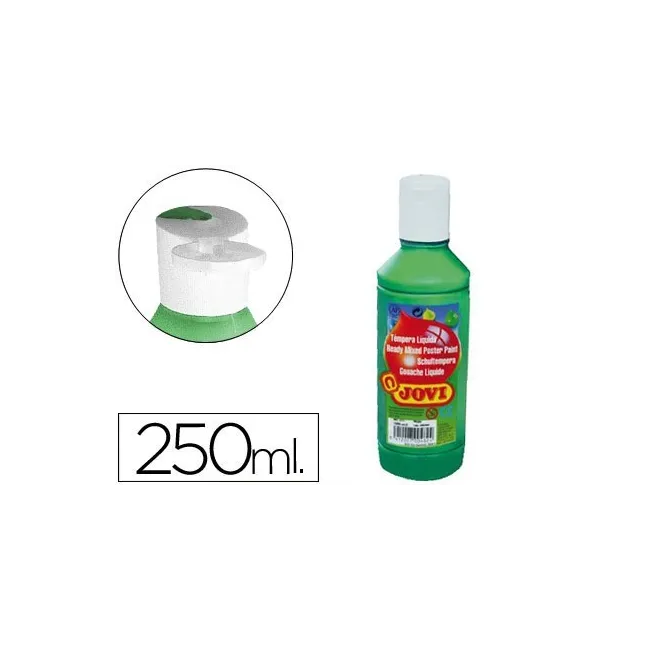 TEMPERA LIQUIDA JOVI ESCOLAR 250 ML VERDE OSCURO