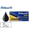 TINTA ESTILOGRAFICA PELIKAN GTP/5 NEGRO CAJA DE 5 CARTUCHOS