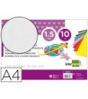 GOMA EVA LIDERPAPEL DIN A4 60G/M2 ESPESOR 1,5MM BLANCO PAQUETE DE 1...