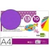 GOMA EVA LIDERPAPEL DIN A4 60G/M2 ESPESOR 1,5MM VIOLETA PAQUETE DE ...