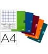 LIBRETA LIDERPAPEL SCRIPTUS A4 48 HOJAS 90G/M2 CUADRO 4MM CON MARGEN