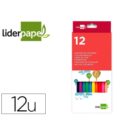 LAPICES DE COLORES LIDERPAPEL C/ DE 12 COLORES