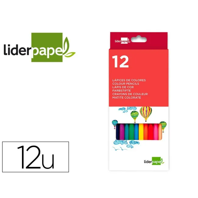 LAPICES DE COLORES LIDERPAPEL C/ DE 12 COLORES
