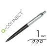 BOLIGRAFO Q-CONNECT PREMIUM METALICO RETRACTIL CON CLIP COLOR NEGRO...