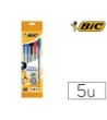BOLIGRAFO BIC CRISTAL MEDIUM BOLSA DE 5 UNIDADES COLORES SURTIDOS 2...