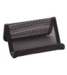 PORTATARJETA Q-CONNECT METALICO NEGRO 11X7,5X5 CM
