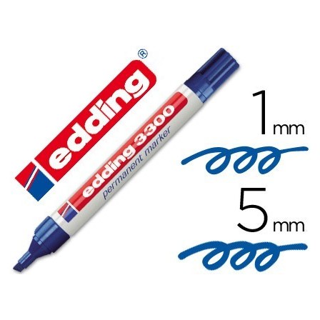 ROTULADOR EDDING MARCADOR 3300 N.3 AZUL - PUNTA BISELADA