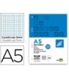 RECAMBIO LIDERPAPEL A5 100 HOJAS 100G/M2 CUADRO 5MM CON MARGEN 6 TA...
