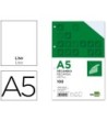 RECAMBIO LIDERPAPEL DIN-A5 100 H LISO 6 TALADROS CON MARGEN PAPEL 1...