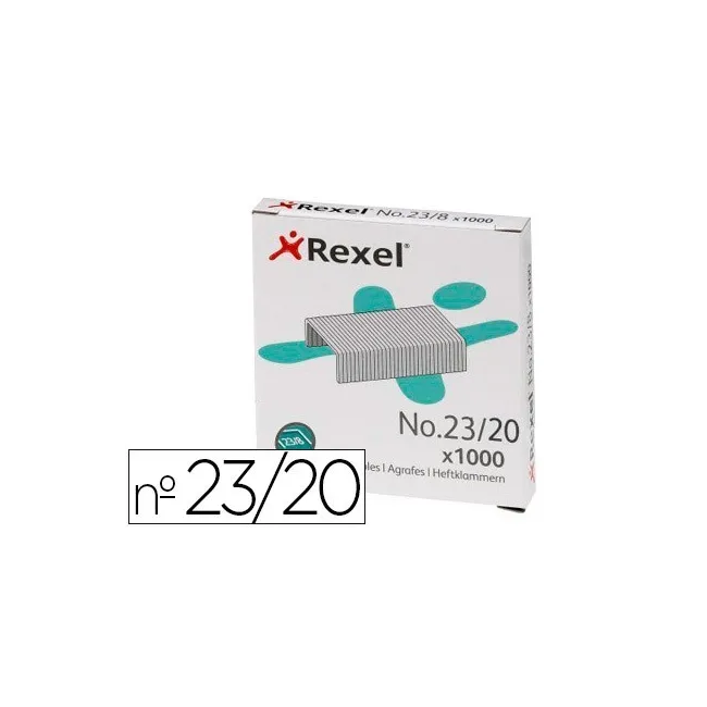 GRAPAS REXEL 23/20 ACERO CAJA 1000 UNIDADES