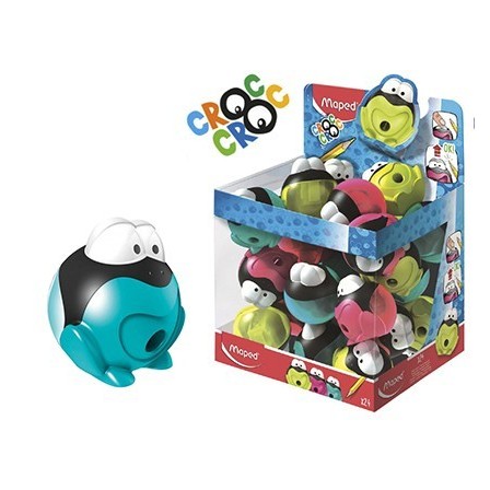 SACAPUNTAS PLASTICO MAPED CROC CROC SIGNAL CON DEPOSITO 1 USO COLOR...