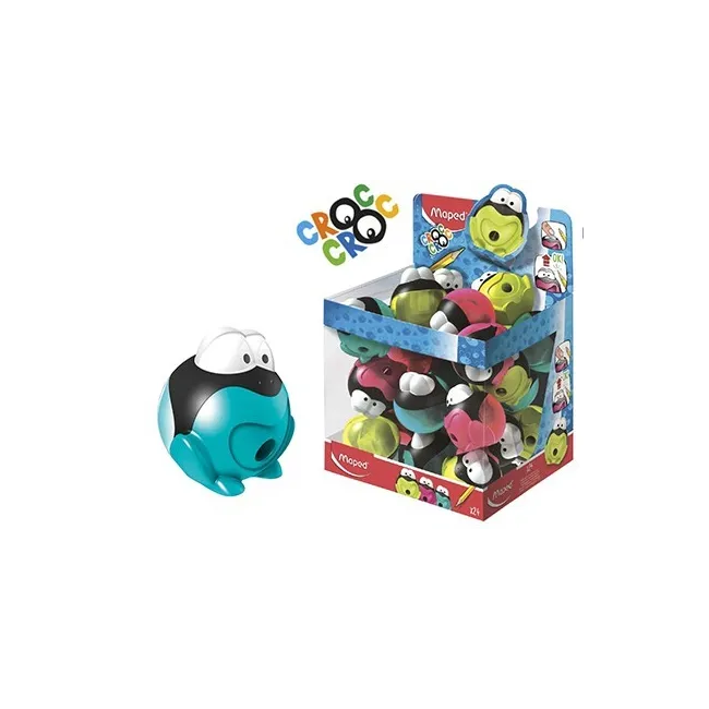 SACAPUNTAS PLASTICO MAPED CROC CROC SIGNAL CON DEPOSITO 1 USO COLOR...