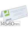 IDENTIFICADORES SOBREMESA Q-CONNECT METACRILATO TAMAÑO 145X60 MM RE...