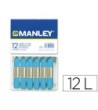 LAPICES CERA MANLEY UNICOLOR AZUL CELESTE -CAJA DE 12 N.17