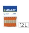 LAPICES CERA MANLEY UNICOLOR NARANJA -CAJA DE 12 N.6
