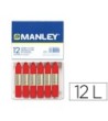 LAPICES CERA MANLEY UNICOLOR ROJO ESCARLATA -CAJA DE 12 N.9