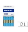 LAPICES DE CERA MANLEY UNICOLOR CELESTE CLARO CAJA DE 12 N.41
