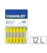 LAPICES CERA MANLEY UNICOLOR AMARILLO LIMON -CAJA DE 12 N.2