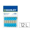 LAPICES CERA MANLEY UNICOLOR AZUL COBALTO Nº 20 CAJA DE 12