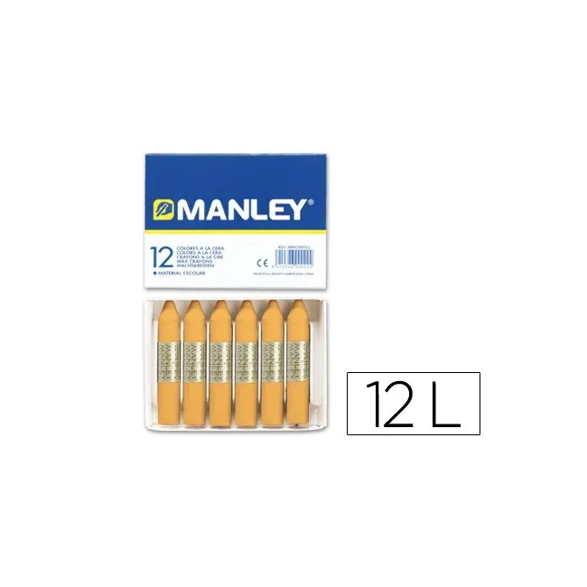 LAPICES CERA MANLEY UNICOLOR OCRE -CAJA DE 12 N.26