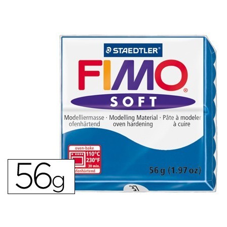 PASTA STAEDTLER FIMO SOFT 56 GR COLOR AZUL