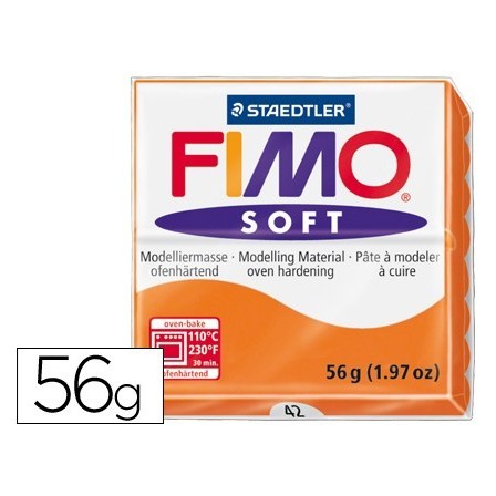 PASTA STAEDTLER FIMO SOFT 56 GR COLOR NARANJA