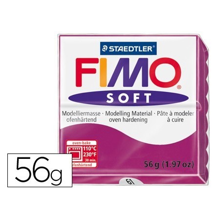 PASTA STAEDTLER FIMO SOFT 56 GR COLOR PURPURA