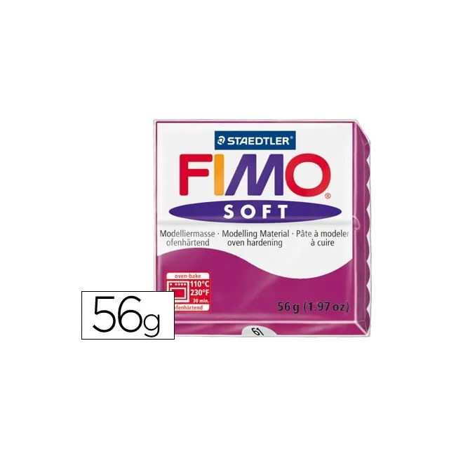 PASTA STAEDTLER FIMO SOFT 56 GR COLOR PURPURA