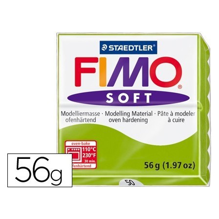 PASTA STAEDTLER FIMO SOFT 56 GR COLOR VERDE MANZANA