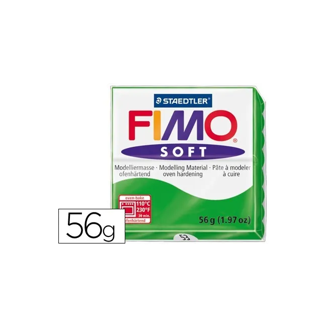 PASTA STAEDTLER FIMO SOFT 56 GR COLOR VERDE TROPICAL