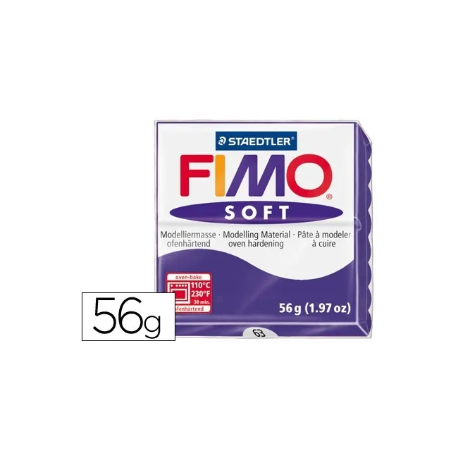 PASTA STAEDTLER FIMO SOFT 56 GR COLOR VIOLETA OSCURO
